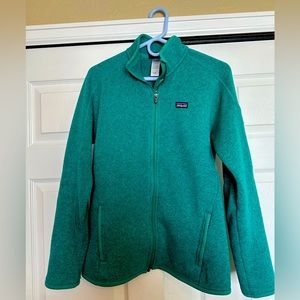 Patagonia better sweater full zip fleece jacket in green